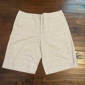 Men's Surplus Gray & White Checked Shorts - Size 38